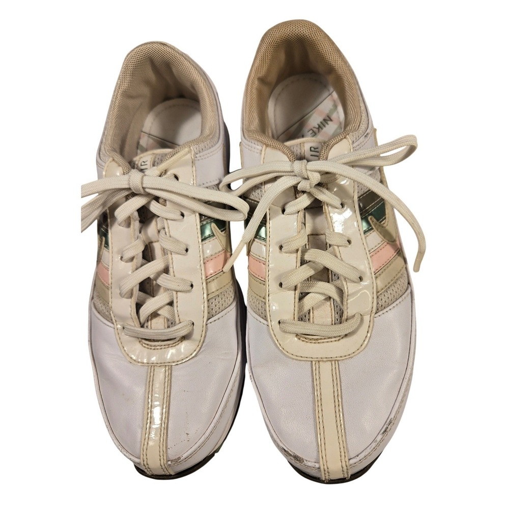 Nike Air Brassie Womens Golf Shoes White Pink Green 317466-122 Size 6.5 Vintage